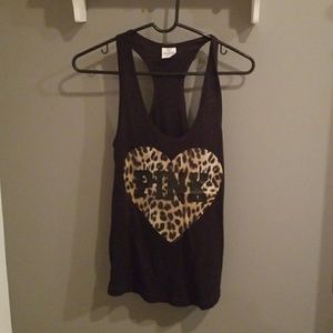 VS Pink Black Tank Top